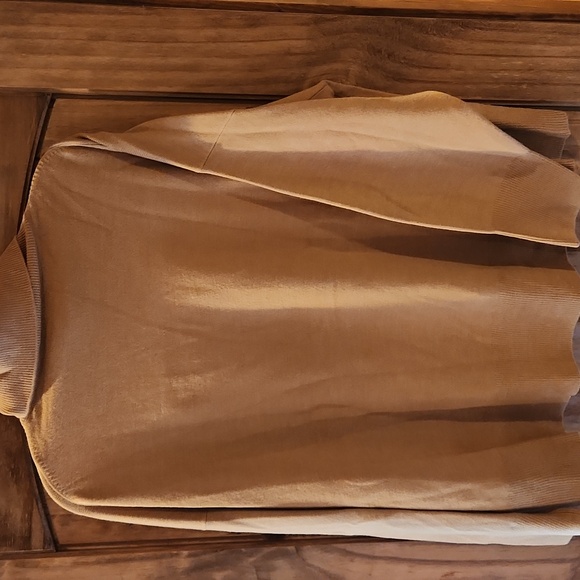 Cozy Tan Turtleneck Sweater - Picture 2 of 5